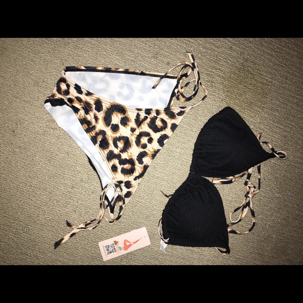 Cheetah print small 2 price swimwear